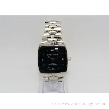 Unisex Brass Wrist Watch square shape Analog Quartz Movemen